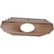 Ekena Millwork Chrysler Wood Fretwork Pierced Ceiling Medallion, Walnut, 26"W x 13"H x 6 7/8"ID x 3/8"T CMWP26X13X0375CSWA - alternate 5